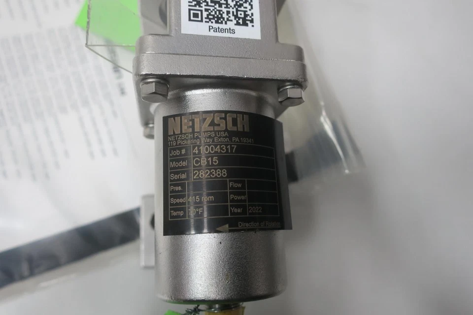 Bomba de cavidad progresiva Netzsch CB15 415 rpm - Imagen 3 de 4