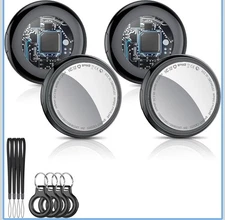 Tukio Lucid Tag Portable Locator Device Air Tracker Tags Bluetooth - 4 Pack