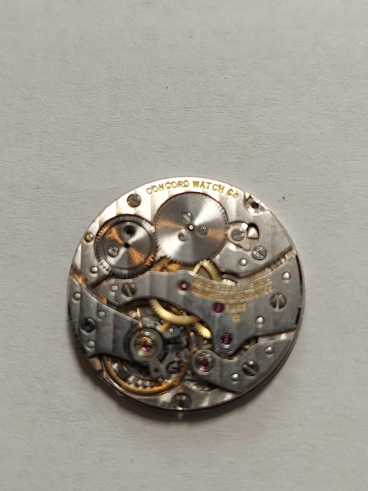 Concord Watch Movement Manual Mens 17 Jewels Swiss Ultra Thin - Image 3 of 4