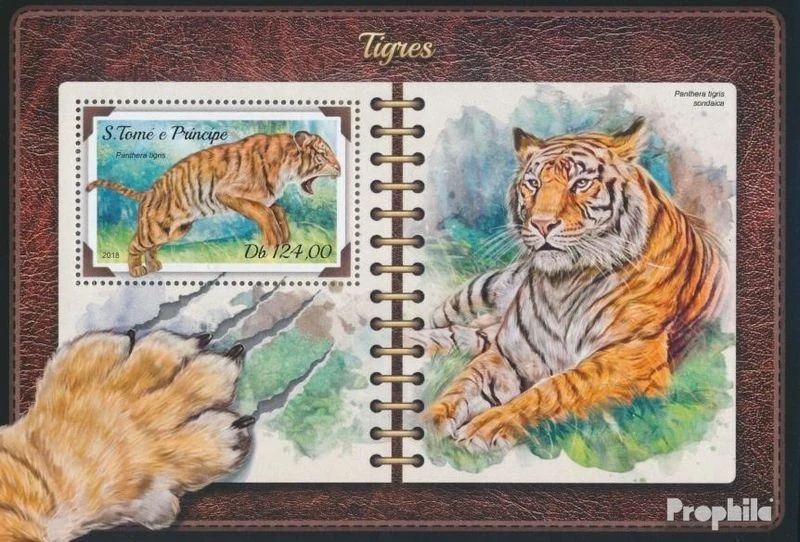 Timbres Sao Tome e Principe 2018 Mi bloc-feuillet 1376 (complète. édition) neuf  - Photo 1/1