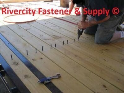 1000) 1/4-20 X 2,5 Rimorchio/Dock Camion Pavimento Viti Da Pavimento T-30 - Foto 4