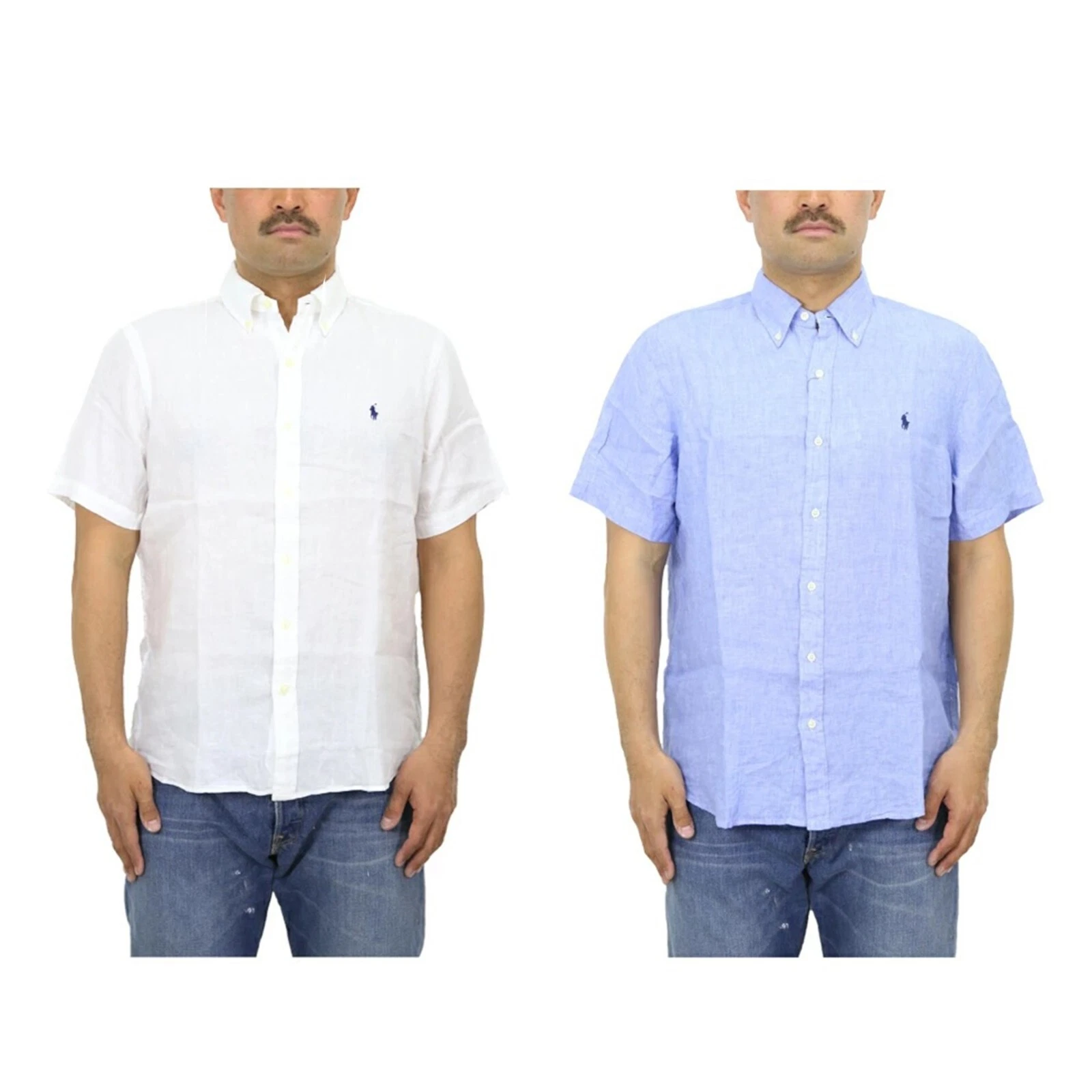 Polo Ralph Lauren Classic Fit Short Sleeve Linen Shirt - RL Untucked Fit -
Opens in a new window or
