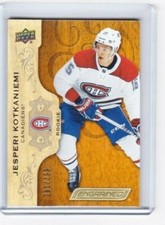 2018 2018-19 UPPER DECK ENGRAINED JESPERI KOTKANIEMI ROOKIE 261/299 65 CANADIENS