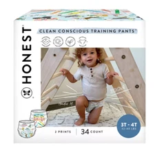 The Honest Company Clean Conscious Disposable Training Pants- Size 3T/4T - 34ct