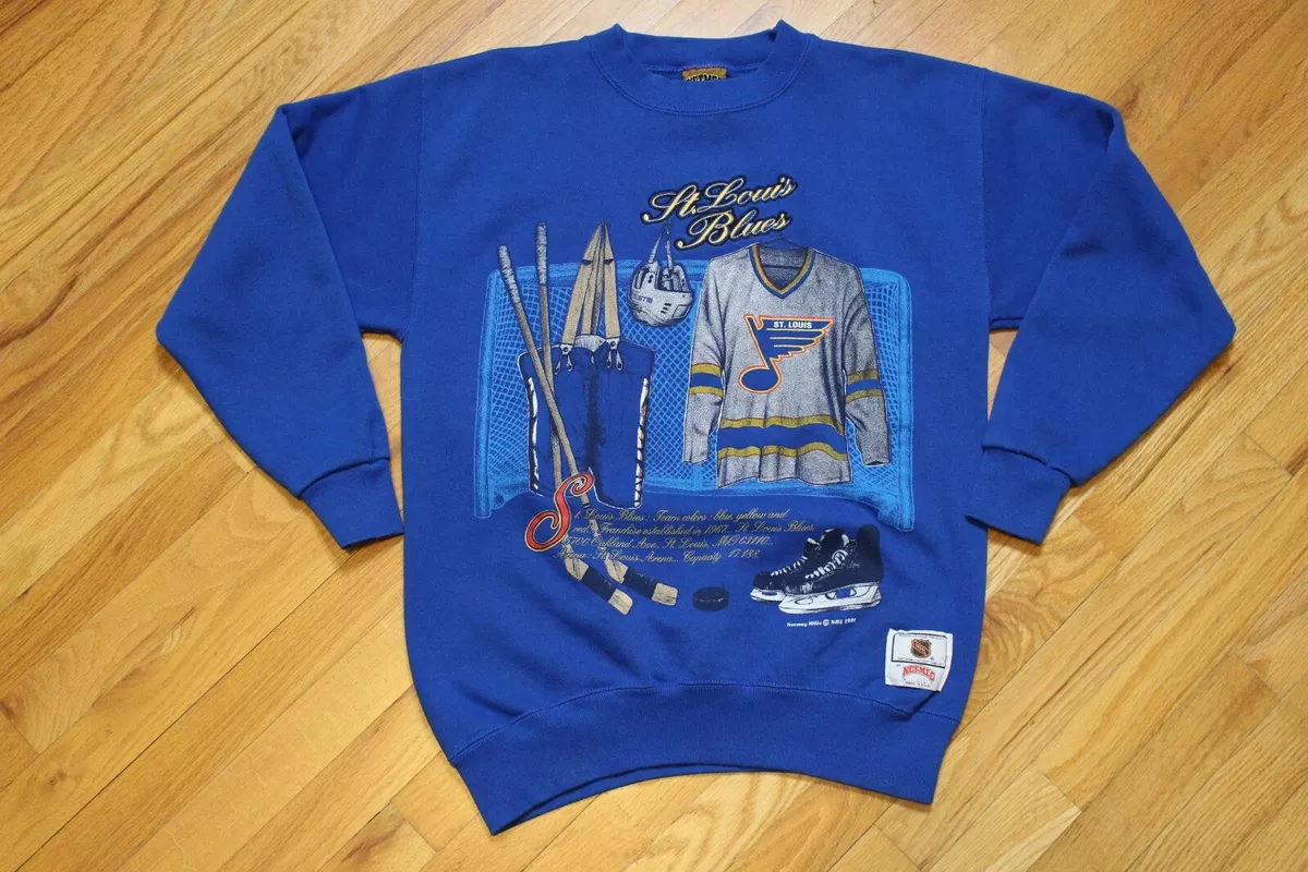 St Louis Blues Sweatshirt NHL 90s Graphic Hockey Sweatshirt 