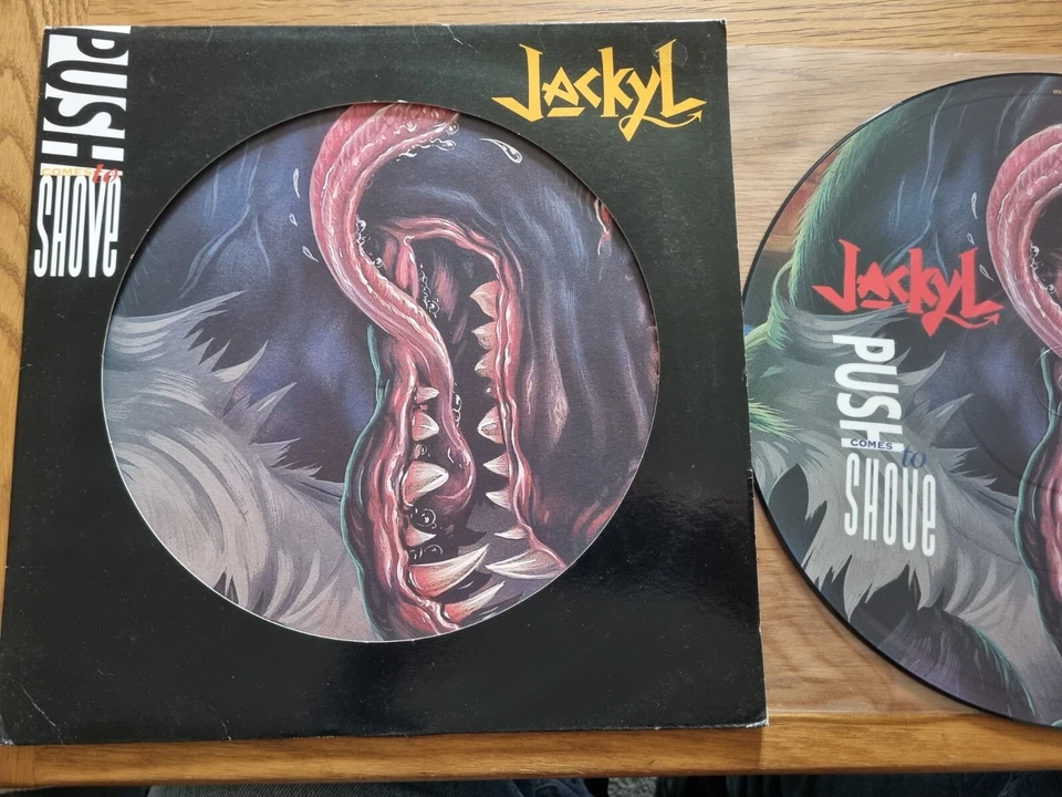 Jackyl – Push Comes To Shove PICTURE DISC Limited Edition 12” Single 1994 Foto 2 de 4