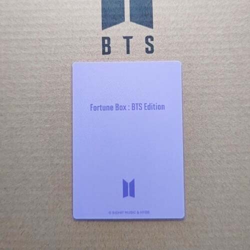 BTS Fortune Box : BTS Edition JAPAN FC Official Photocard PC