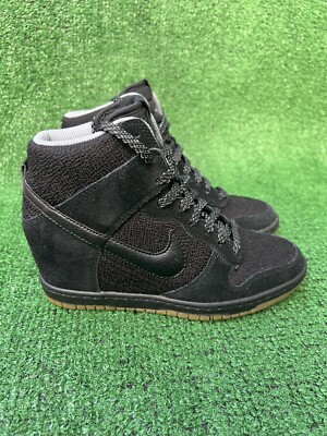 Nike Dunk Sky Hi Essential Hidden Wedge Black 644877-006 Shoes