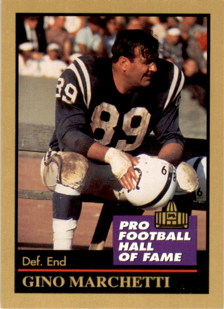 1991 ENOR Pro Football HOF #92 Gino Marchetti Baltimore Colts