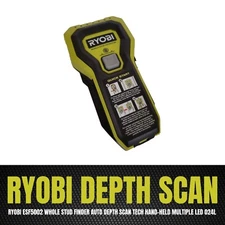 RYOBI ESF5002 Whole Stud Finder Auto Depth Scan Tech Hand-Held Multiple LED 0_1