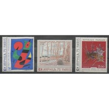 France - Poste - 1974 - No 1811/1813 - Peinture - Exposition