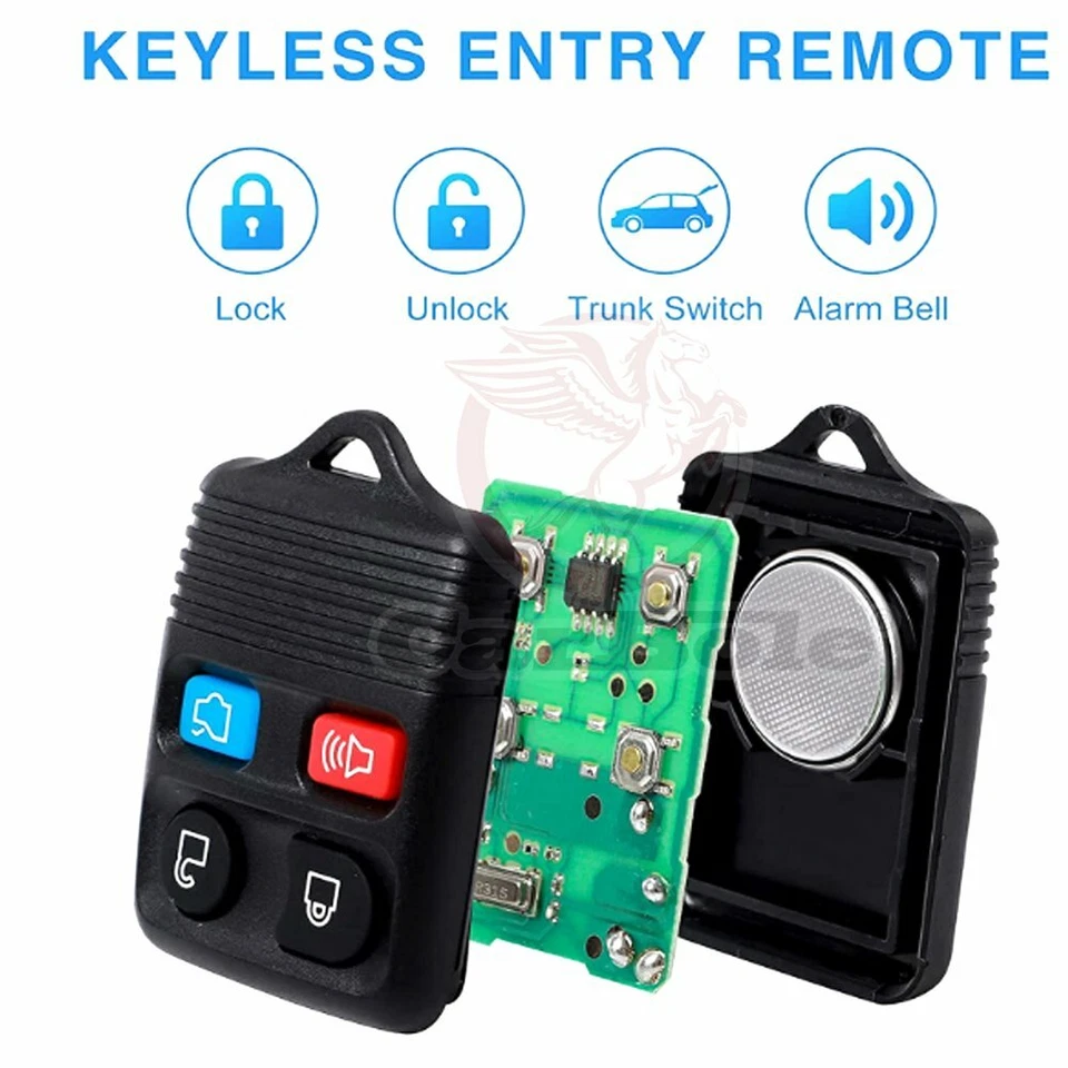 Paquete de 2 llaveros de entrada sin llave para Ford Expedition Explorer Lincoln Aviator Foto 2 de 4