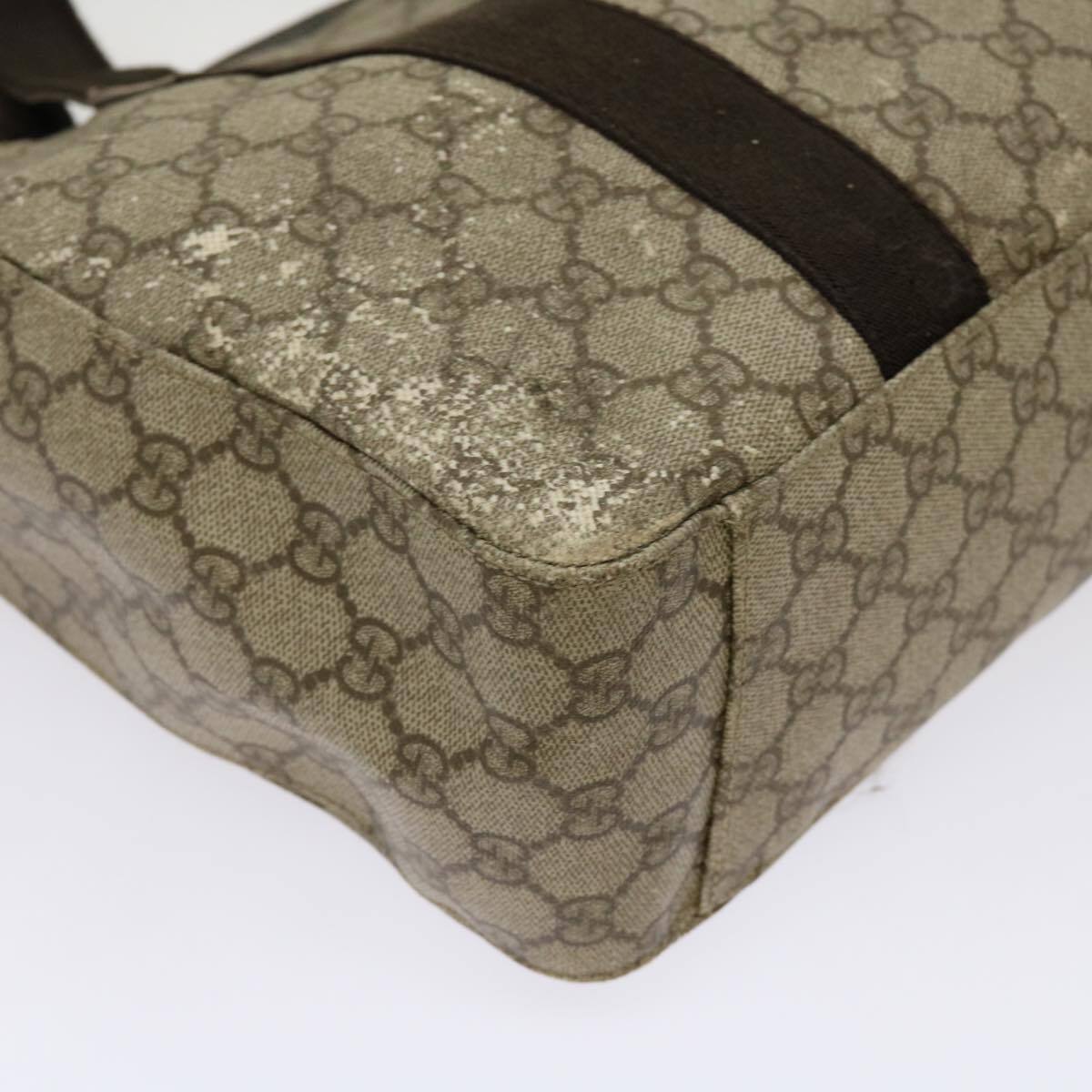 GUCCI GG Supreme Tote Bag PVC Beige 141624 Auth 69369 | eBay