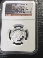 2011 S Silver ATB Olympic Quarter - Early Releases PF 70 ULTRA CAMEO