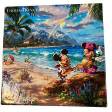 Mickey and Minnie Mouse in Hawaii 750 Piece Jigsaw Puzzle Thomas Kinkade Disney