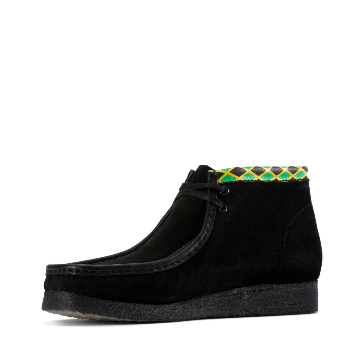 NEW MEN CLARKS ORIGINAL WALLABEE LIMITED EDITION JAMAICA BEE BLACK