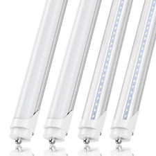 25 Pack T8 8FT LED Tube Light Single Pin FA8 8Foot 45W 6500K LED Shop Light Bulb
