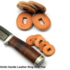 10PCS New  Handle Leather Ring Oval Pad For  DIY Making Accessories