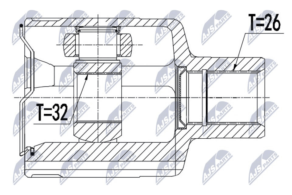 NPW-DW-007 NTY Joint Kit, drive shaft for CHEVROLET,DAEWOO