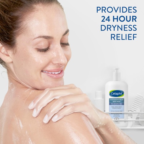Body Wash By CETAPHIL, NEW Moisturizing Relief Body Wash For Sensitive Skin, And - Picture 6 of 8
