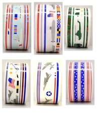 1-Design Line Long 12" Stickers by Mrs. Grossman - Military and Patriotic Theme
