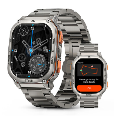 KOSPET TANK M3 Ultra Smart Watch Men GPS & Running for Android 480mAh Battery