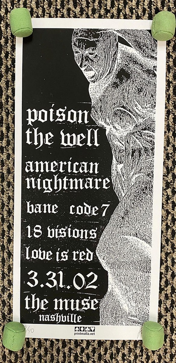 POISON THE WELL AMERICAN NIGHTMARE NASHVILLE TN 2002 ORIG GIG