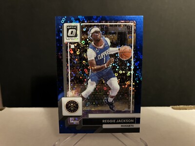 2022-23 NBA Optic Reggie Jackson #121 Fast Break Blue (/49) SP Insert Card