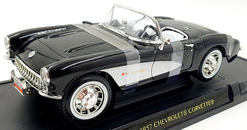 Road Signature 1/18 Scale 92018 - 1957 Chevrolet Corvette - Black