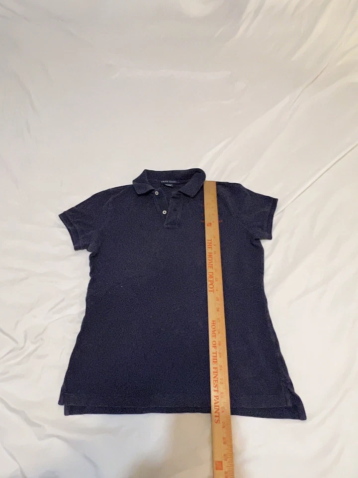 Vintage Polo Ralph Lauren Youth Polo Blue RLPC Row #2 Size Large 117 - Image 3 of 4