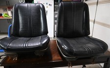 Black Front Seats from a 1966 Pontiac GTO - All Original / Unrestored