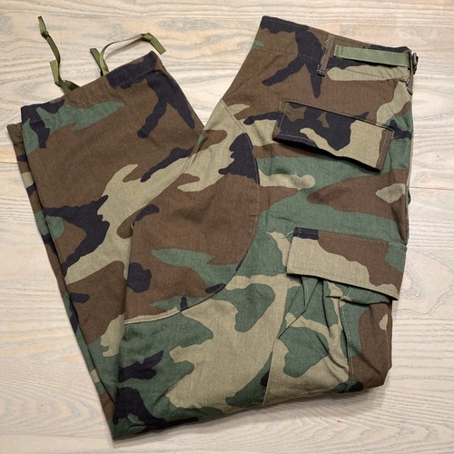 90's Trousers Woodland Camouflage BDU 