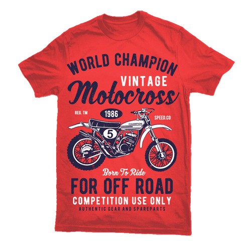 Vintage Motocross Shirt T Dirt Mens 