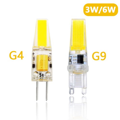 G4 G9 LED COB Dimmable 3W 6W Capsula lampadine di Alogena Risparmio 12V/220V