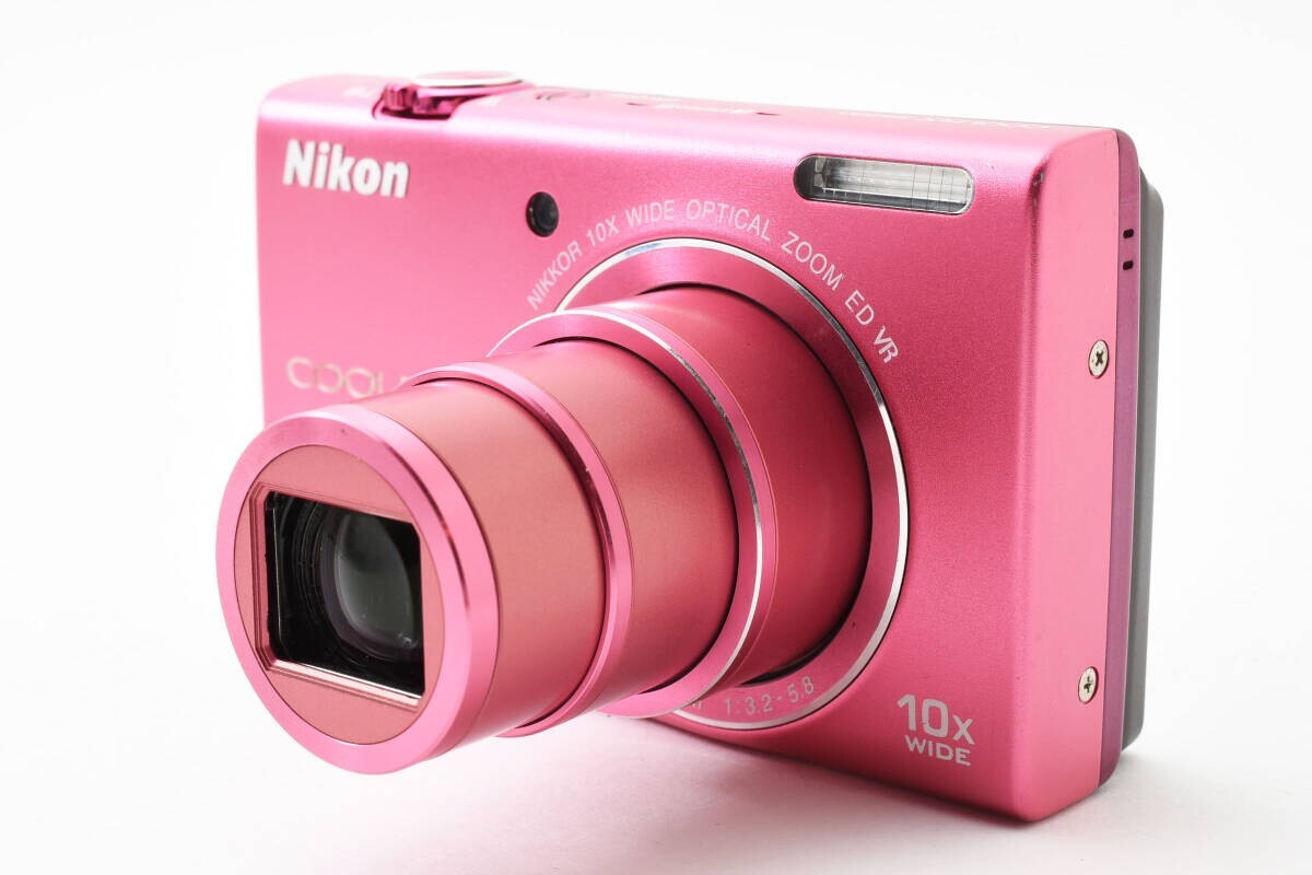 Used】Nikon Coolpix S6200 Pink 16MP Digital Camera 10x