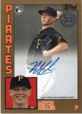 Mitch Keller-2019 Topps Update Series-1984 Topps Baseball Gold Rc #32/50