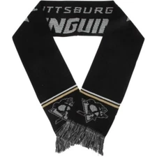 Pittsburgh Penguins NHL Acrylic Metallic Thread Scarf