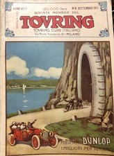 TOURING CLUB ITALIANO N 9 Zeitschrift 1911 Tovring Clvb REIFEN DUNLOP