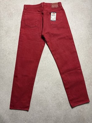 Levi's 501 Overdyed Deadstock W36 L34 Vintage 90s Made in USA NWT rot