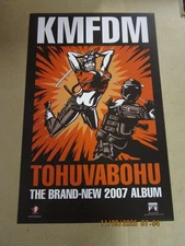 KMFDM Tohuvabohu Promo Poster New! Unused! 2007 Metropolis Records Wax Trax Ind.
