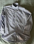 RALPH LAUREN Regular/ Blake Fit 100% COTTON SHIRT Blue Men Size Small