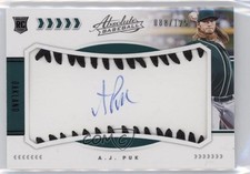 2020 Absolute Rookie Baseball Material Signatures Black 88/125 AJ Puk Auto 4z8