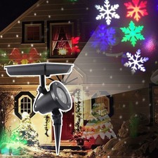 Waterproof Outdoor Christmas Lights Laser Solar Power Star Light Projector CW
