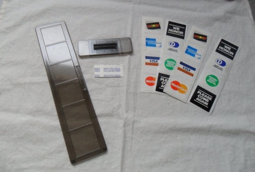 Credit Card Ad Sign with Stickers for Visa MasterCard Discover AmEx | eBay
