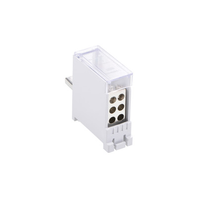1 Inlet 6 Outlet Terminal Blocks DIN Rail Distribution Block for Circuit Breaker