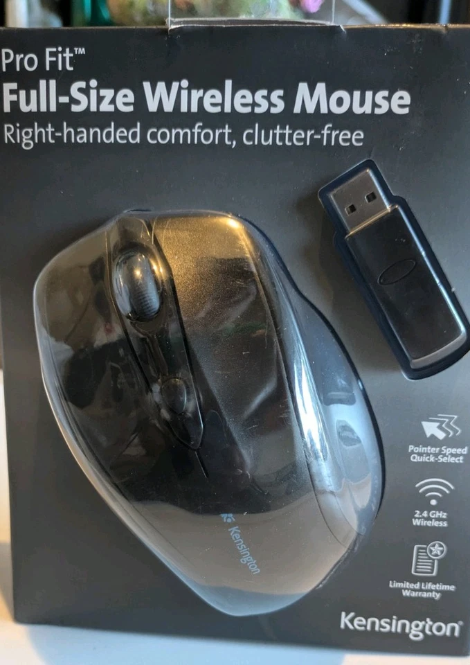 Kensington Pro Fit Full Size Wireless Mouse Right Handed Black - Image 3 of 4