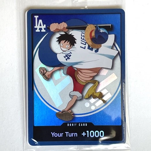 Los Angeles Dodgers One Piece Luffy Don Promo Card 7/2/2026 IN HAND SHIP READY