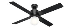 Hunter Fans - Hepburn 52 Inch Ceiling Fan with LED Light Kit and Wall