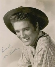 REIMPRESSION - ELVIS PRESLEY Affiche Photo dédicacée signée 8 x 10 RP Man Cave