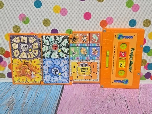 Vintage 1987 Milton Bradley Flipsiders Dragon Master Pocket Game - For Parts